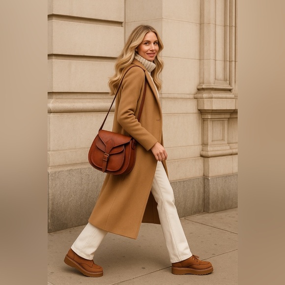 UGG Women’s Suede Platform Oxford Shoes – Chestnut Brown New Without Box - Picture 2 of 12